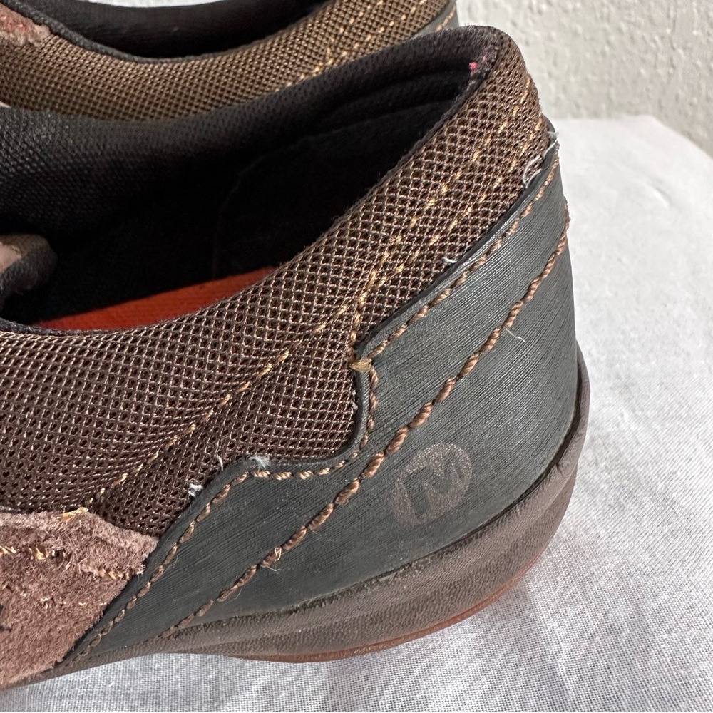 Merrell Espresso Suede Trail Shoes Women’s 8 Brown Lace-Up Hiking Sneakers - Picture 6 of 13